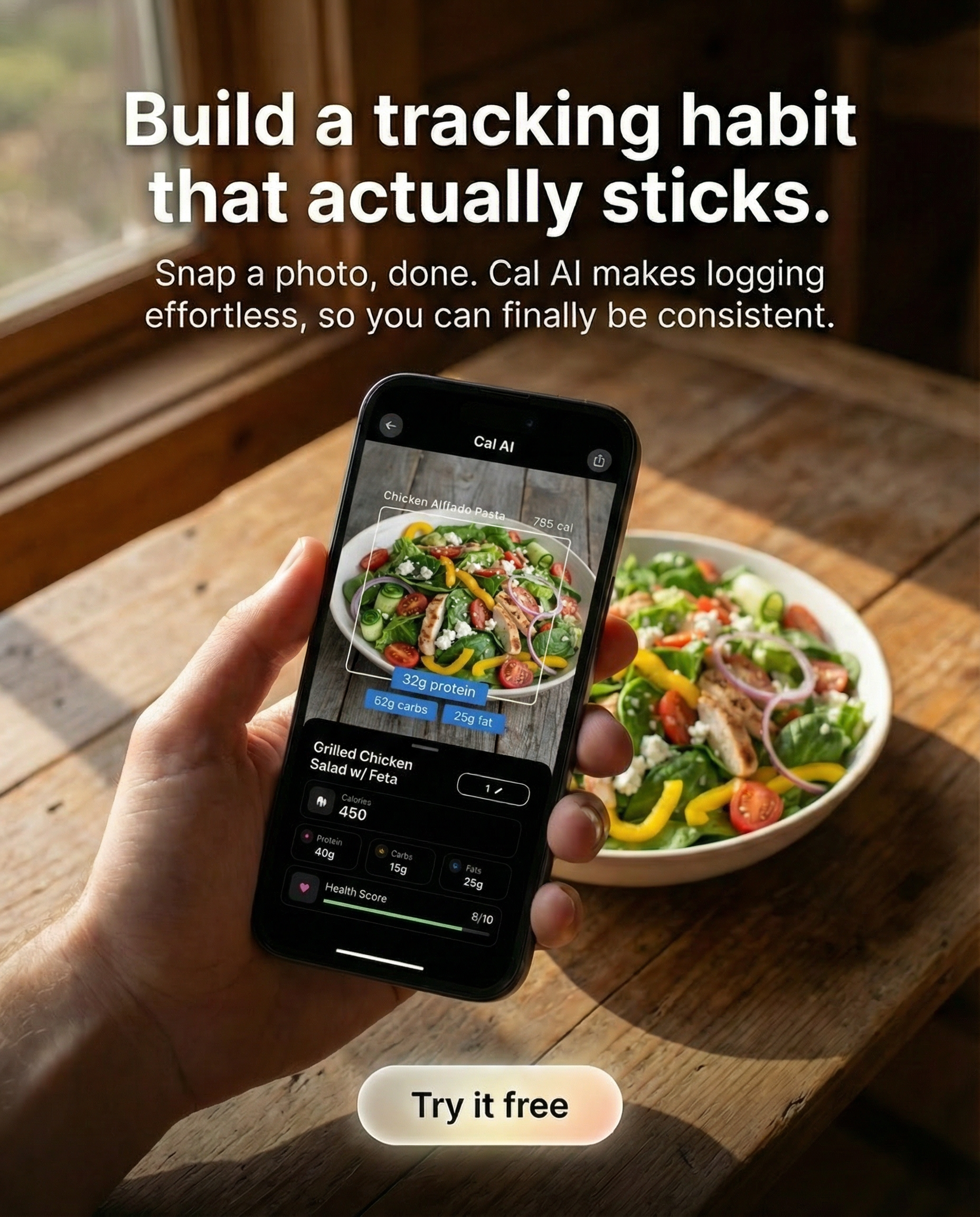 Cal AI ad generated by Copia