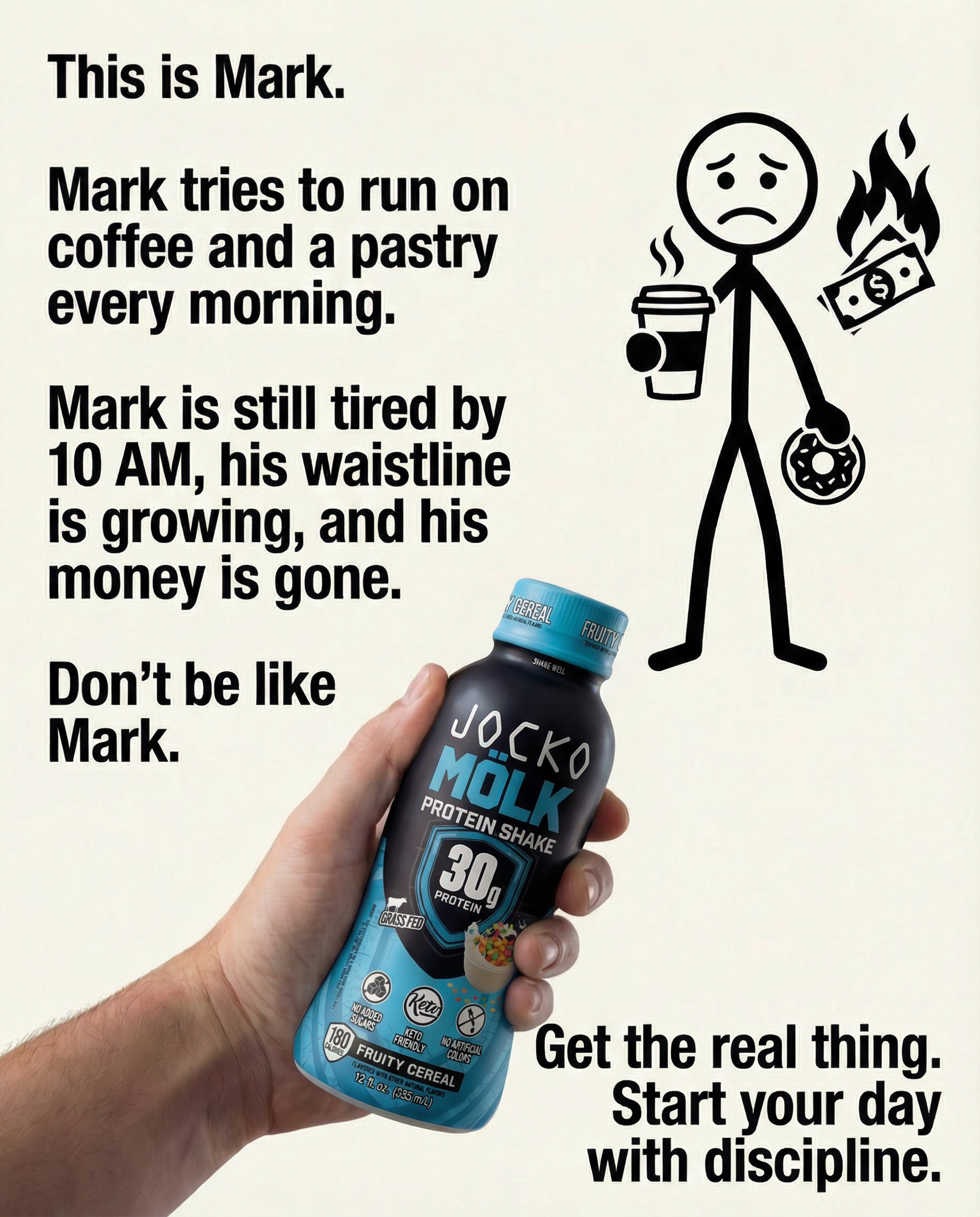 The finished ad Copia delivered for Jocko Fuel