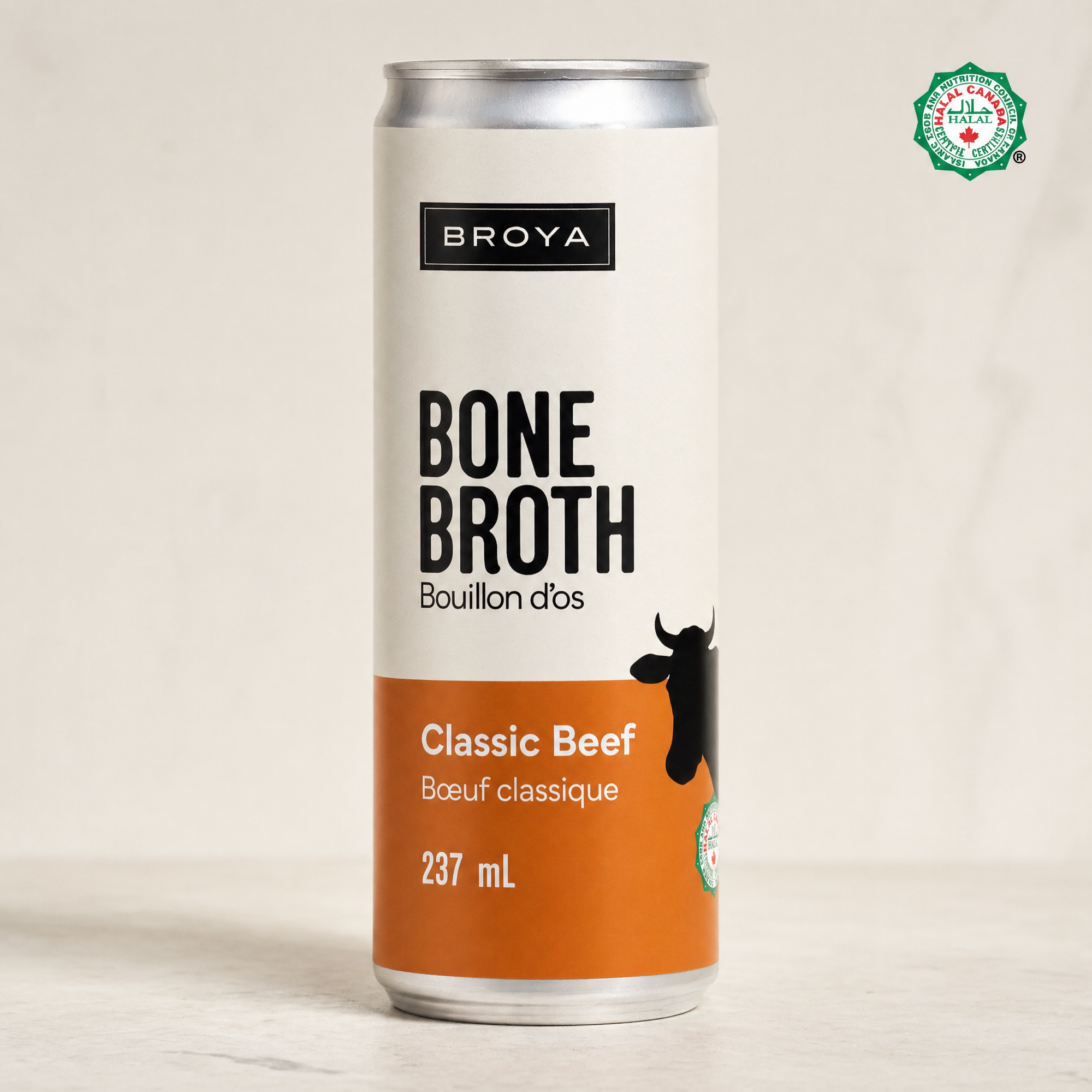Halal beef bone broth, the product photo Broya Living sent